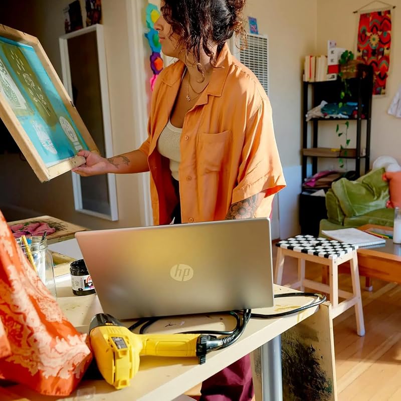 HP 15.6 Inch FHD Laptop | Intel Core 8-Core Processor | 32GB DDR4 RAM, 2TB SSD | Windows 11 Home | Silver | WiFi-6 | 720p True Vison Camera | Anti-Glare | Fast Charge | Intel UHD Graphics 770 image 6