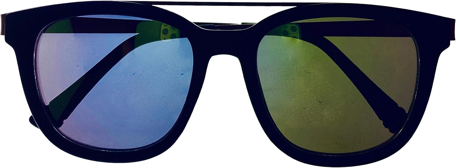 Fila Mens Matte Black Red Single Top Bar Soft Square Sunglass SF9335 U28A