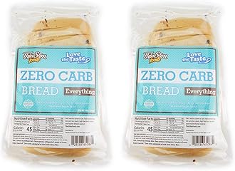 ThinSlim Foods Zero Net Carb Keto Bread | Low Carb Bread | Everything Inside (Pack of 2)
