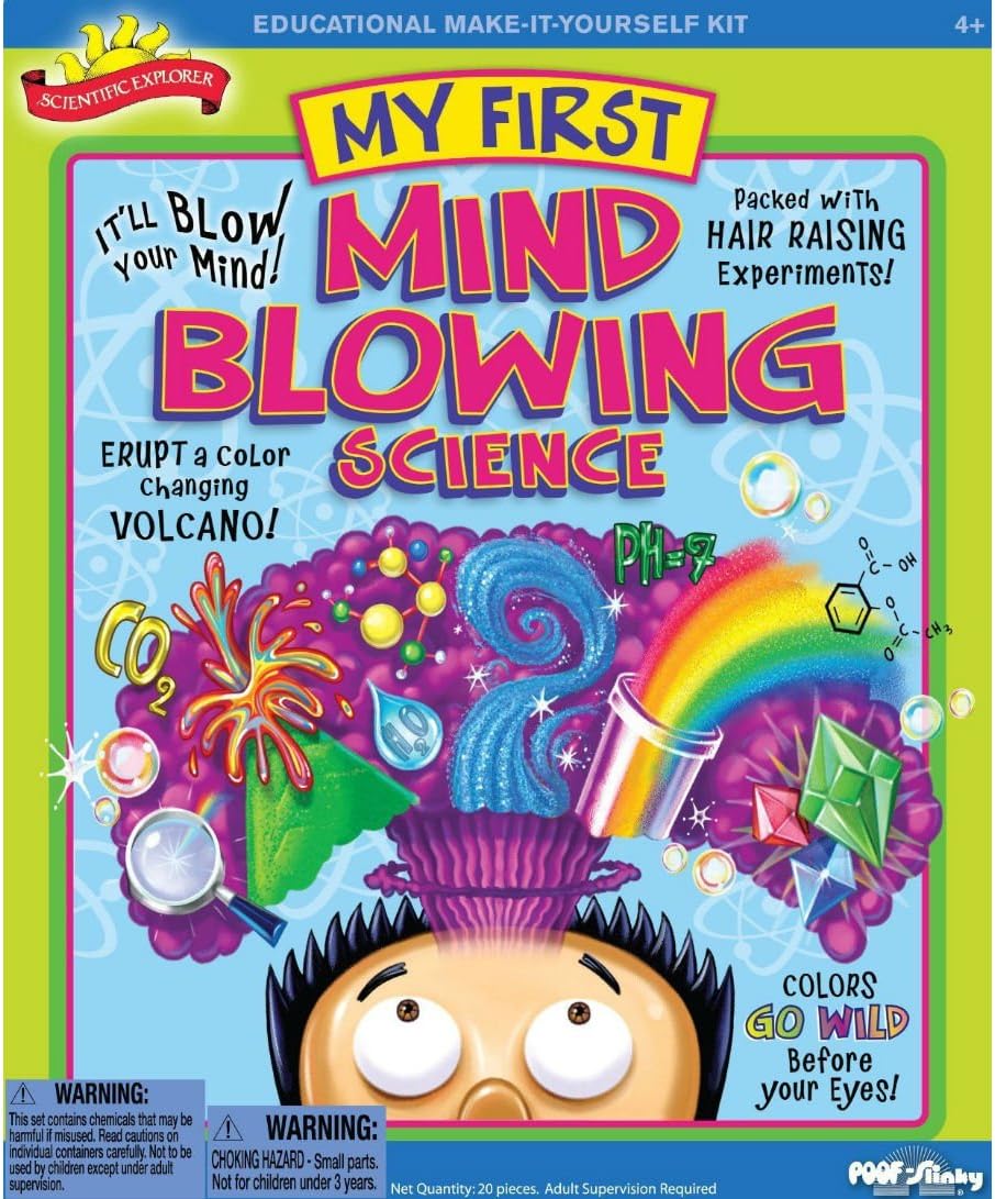 Scientific Explorer My First Mind Blowing Science Experiment Kit, 11 Mind Blowing Science Activities and Experiments (Ages 6+)