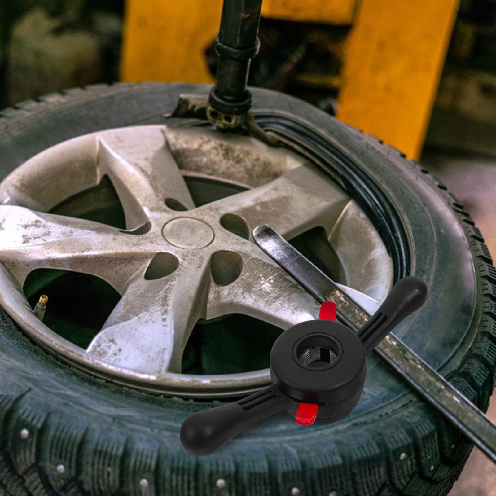 Schnellspanner Reifenwuchtwerkzeug Flügelmutter für Präzise Auswuchtung Leicht und Tragbar Kompatibel für Auto Motorrad Reifenwechsel und Reparatur