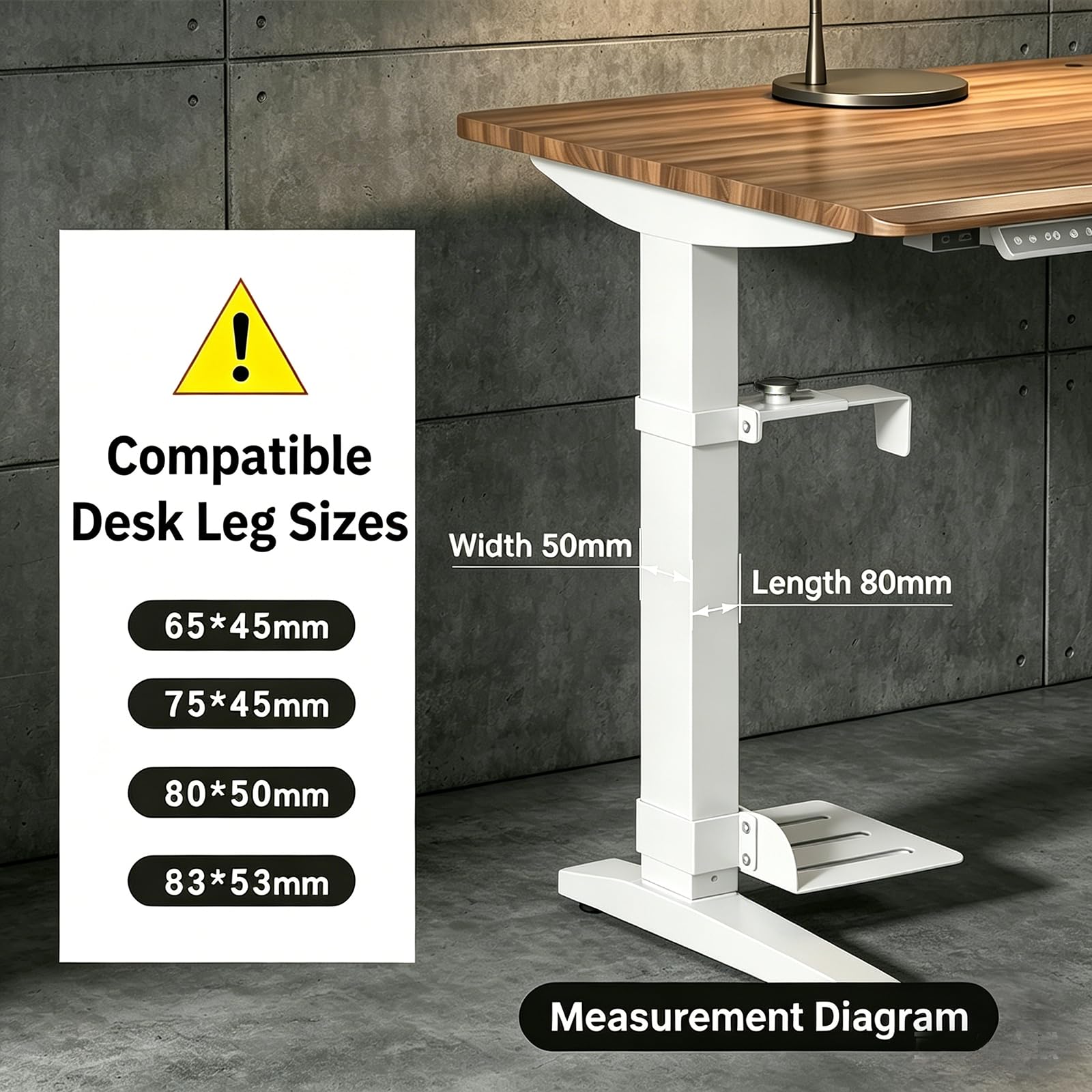 Soporte para PC debajo del escritorio, soporte de PC para escritorio sin taladrar, capacidad de carga de 18 kg, ajustable en altura y anchura, soporte de ordenador para mesas altas