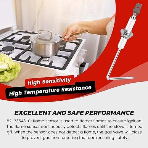 Miniatura 3 de 62-23543-01 Sensor de llama para quemador de horno OEM apto para Rheem by puxyblue (paquete de 2)