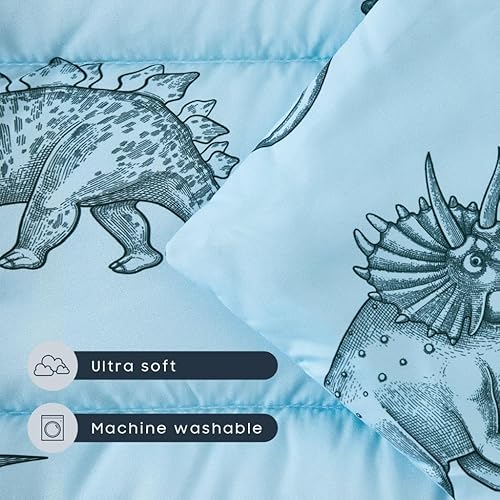 Miniatura 10 de Wake In Cloud - Tapete de siesta de dinosaurio con almohada extraíble para niños y niñas, saco de dormir para guardería, preescolar, jardín de