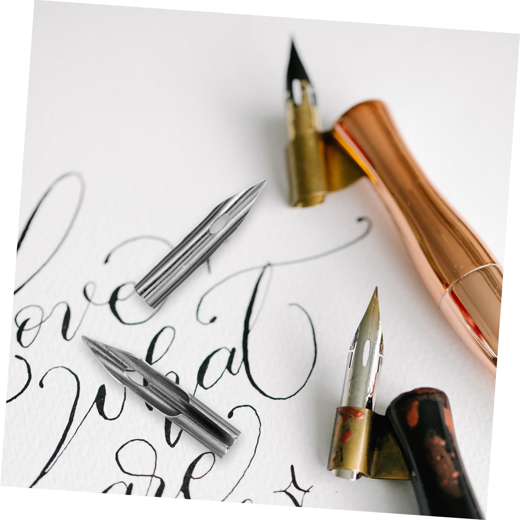 Operitacx 5 Set Pennini Ricambio Per Stilografiche Calligrafia Nibs Facili Installare Scrittura Adatti Per Scuola E Ufficio Accessori Per Penne 30 Pezzi*5