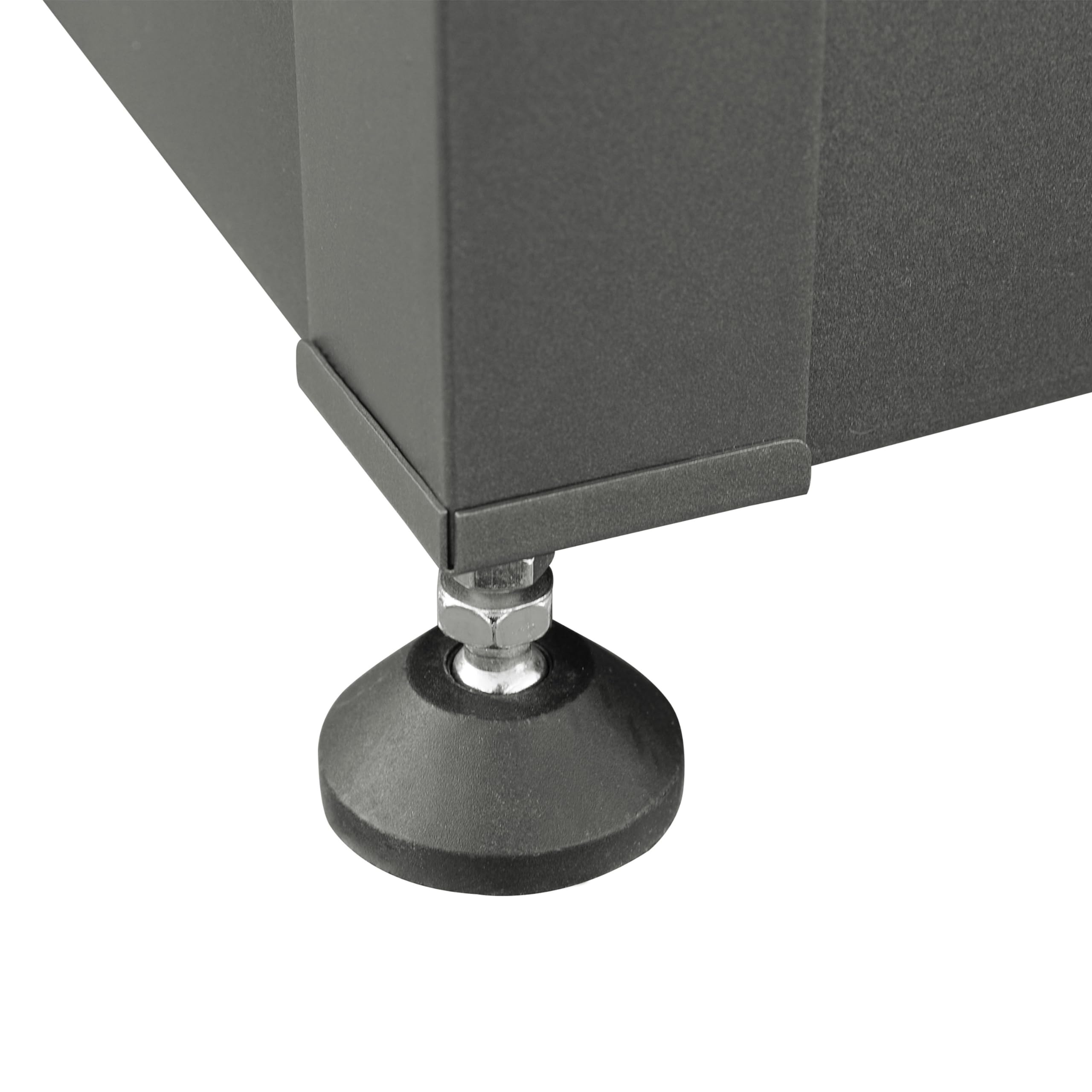 GFP PRIMEYARD® Gartenbox 182x84x72 cm Aufbewahrungsbox Auflagenbox Gartentruhe Metall anthrazit wasserdicht