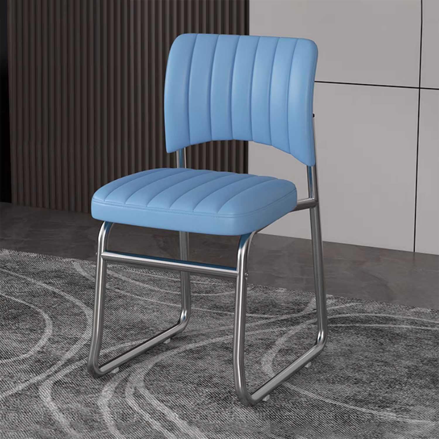 Petite chaise de bureau exécutive sans roulettes pour optimiser la posture d'étude
