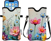 Vista 26 de Tainada Funda de neopreno para teléfono para hombres y mujeres con correa cruzada/cordón para el cuello para iPhone 17/16/15 Pro Max, Air, 16/15