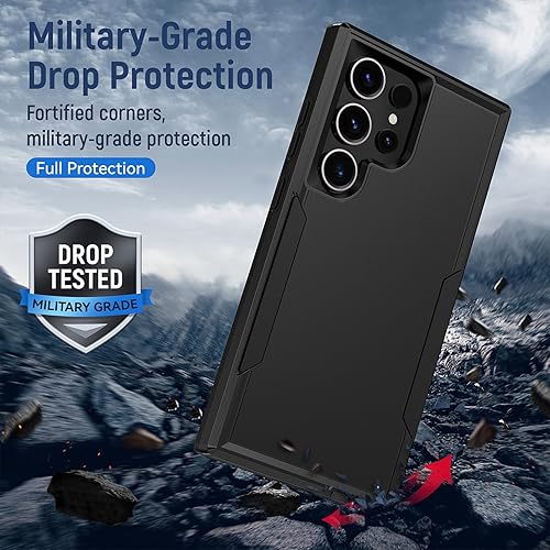 Miniatura 6 de Funda para Samsung Galaxy S24 Ultra, Galaxy S24 Ultra con protector de pantalla HD prueba de caídas de grado militar Funda protectora resistente a