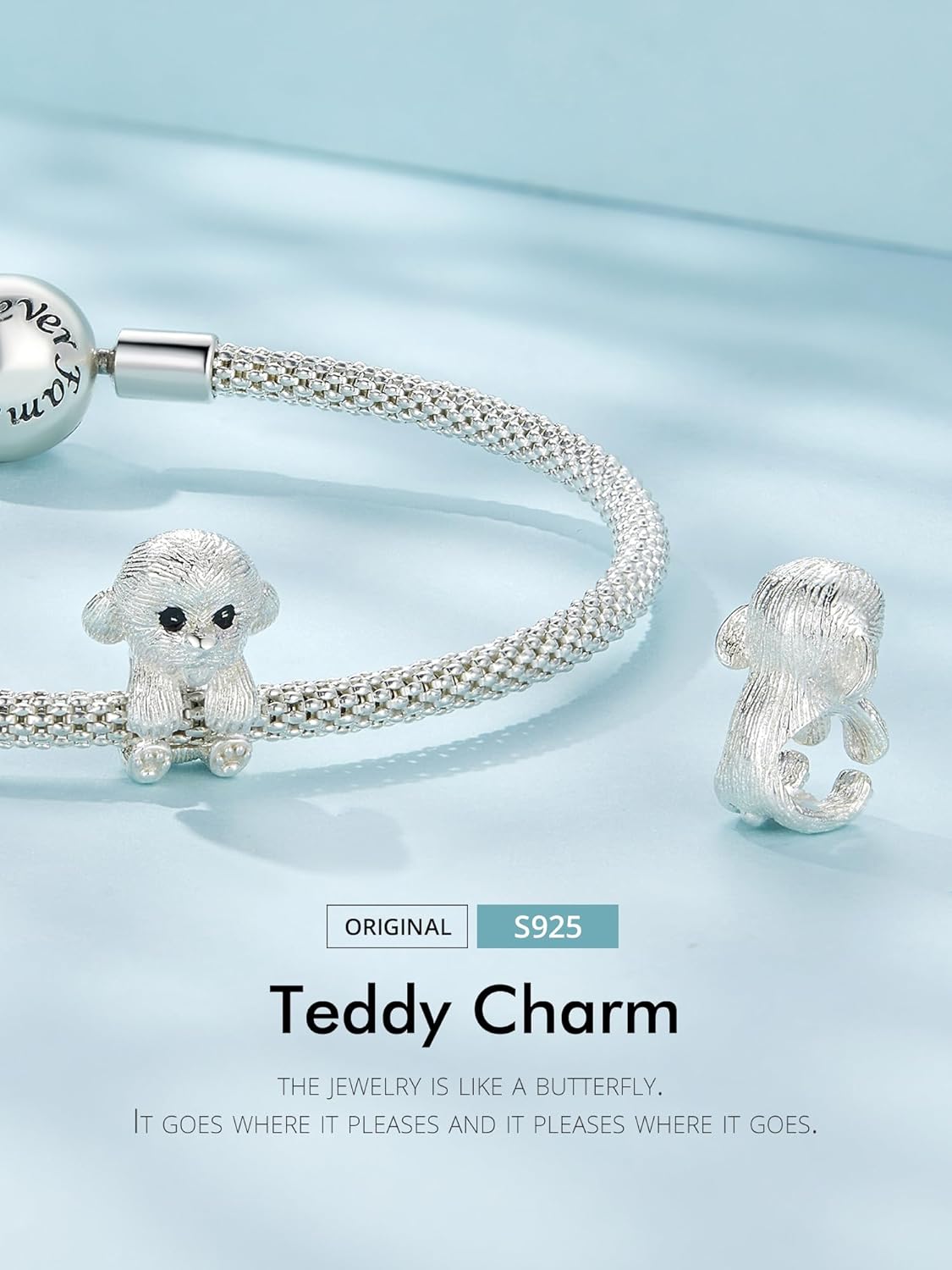Dachshund Dog Cat Charms 925 Sterling Silver Cute Puppy Pendant Pet Bead Fits Pandora Charms Bracelet Necklace for Women - Image 2