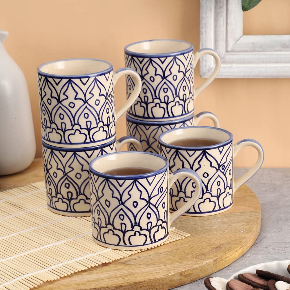 VarEesha Tranquil Mint Tea Cups - Set of 6 -4 VarEesha Tranquil Mint Tea Cups - Set of 6 -4