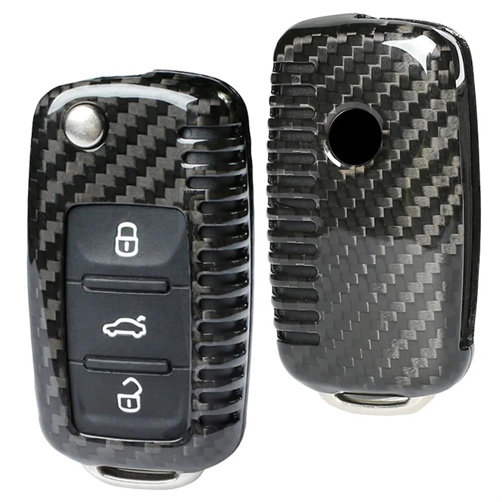 Custodia per Chiave Auto per VW Golf Passat Beetle Jetta,Guscio Chiave Auto Telecomando Ricambio Chiave Urti Graffi Accessori