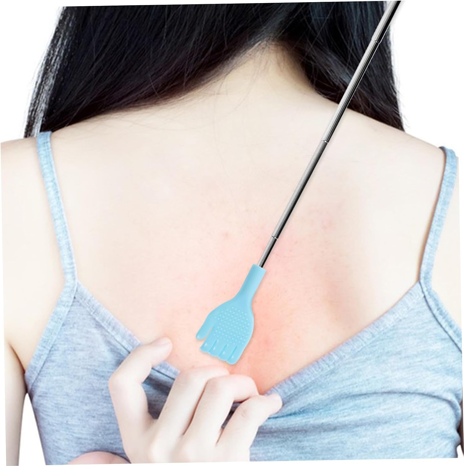 Telescopic Stainless Steel Back Scratcher and Massager Tool Portable Retractable Itching Relief Device for Men Women Home Use