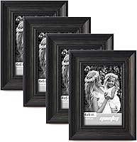 Vista 27 de Yaetm Portarretratos dorado de 11 x 14 pulgadas con paspartú para juego de 4 piezas de 8 x 10 pulgadas, moldura de 1.4 pulgadas de ancho y marco