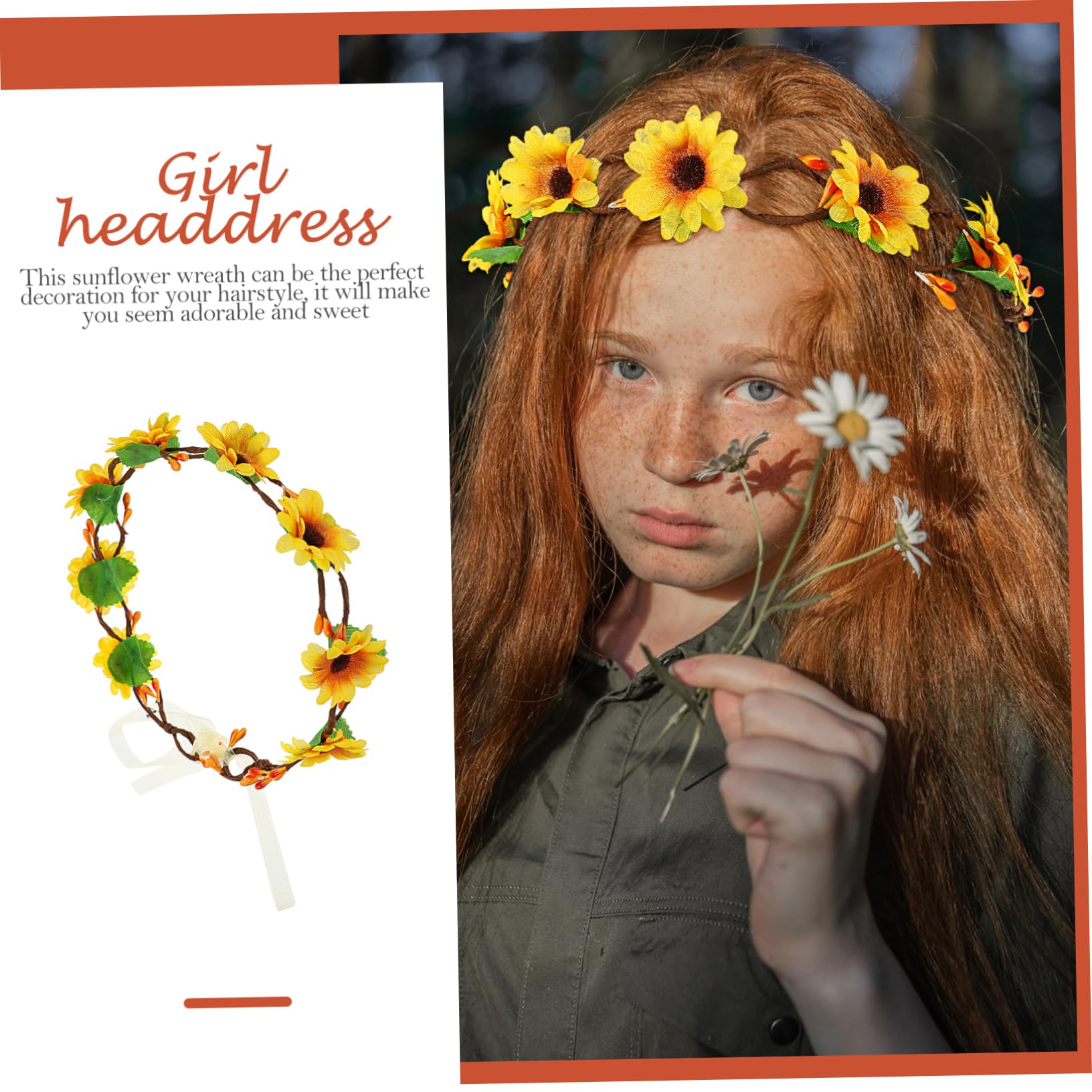 SOIMISS 10stücke Sonnenblumen-haarband Verstellbare Blumenkrone Für Damen Boho-stil Haarschmuck Für Hochzeiten Partys Und Fotoshootings Dekoration Für Besondere Anlässe
