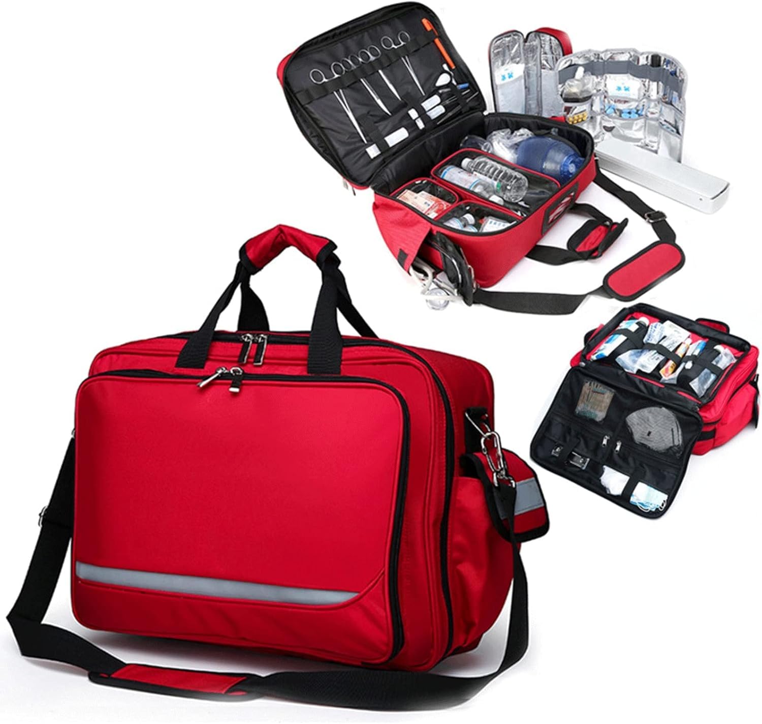Borsa per Primo Soccorritore Borsa Vuota per Traumi di Emergenza Medica Borsa per Medicinali Portatile Borsa per Forniture Mediche Organizzatore