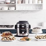Ninja Multicuiseur Foodi MAX Air Fryer, SmartLid, 12 fonctions de cuisson, 7.5L, Autocuiseur 12 en 1, Cuisson sous pression, Friture à l'air, Cuisson lente et plus, Acier inoxydable, OL650EU - 2