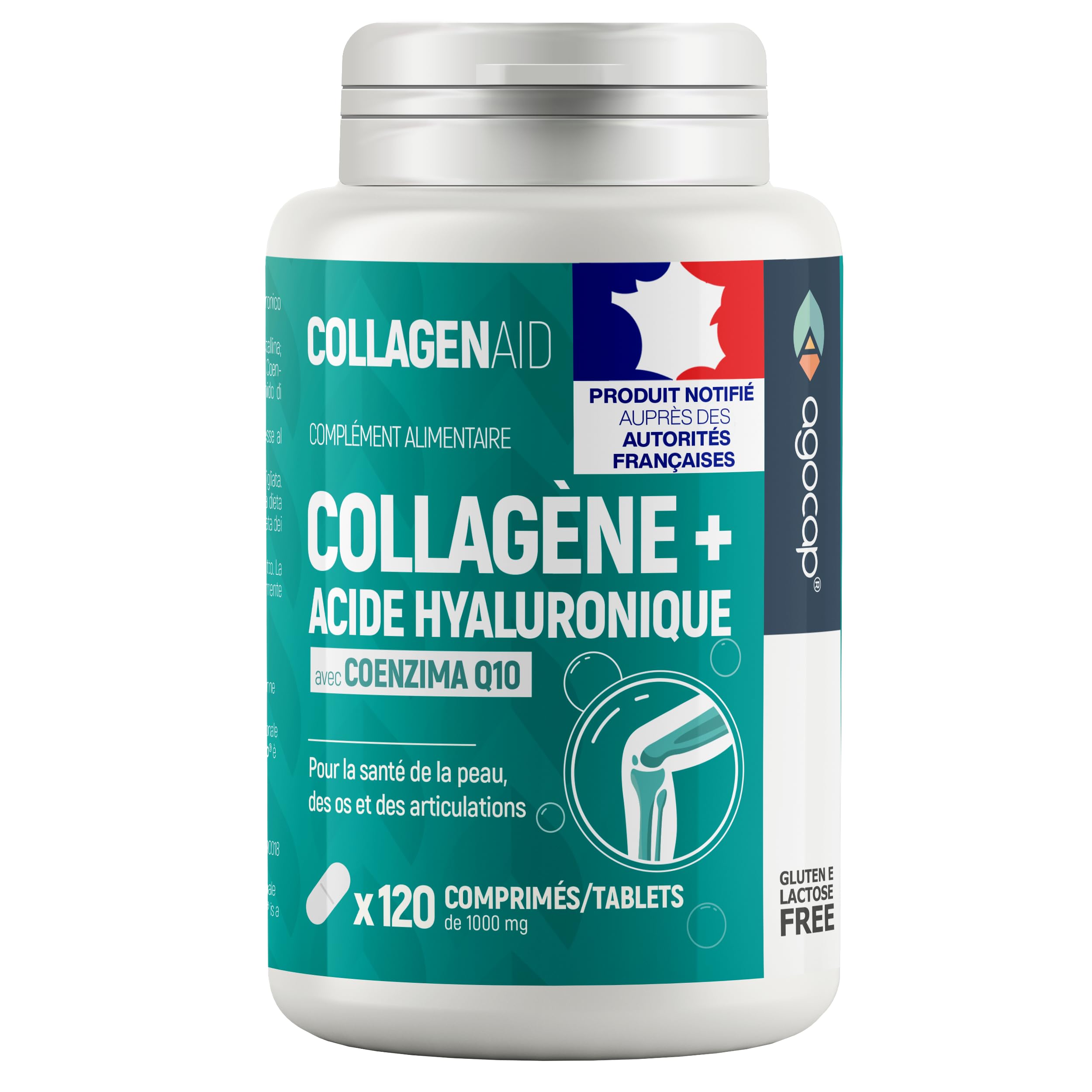 Collagen and Hyaluronic Acid - Collagen 120 tablets, Strong Joints and Hydrated Skin. Collagen, Hyaluronic Acid, Coenzyme q10. 2 Month Cure Collagen for Joint and Nails