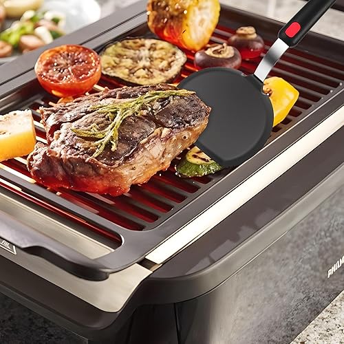 Miniatura 4 de Juego de 5 espátulas de silicona para utensilios de cocina antiadherentes, juego de utensilios de cocina resistentes al calor de 600 F para huevos,