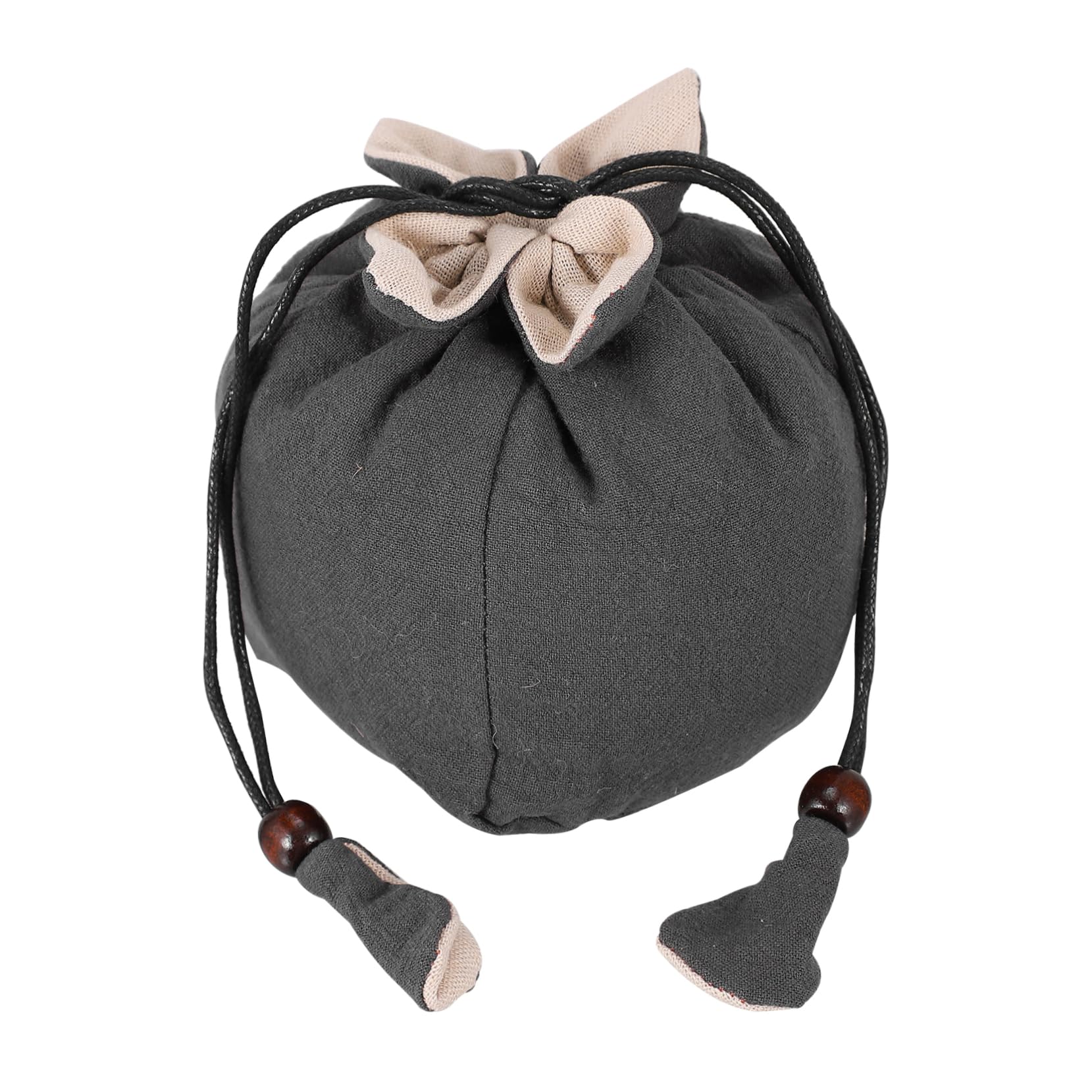 Garneck Teapot Bag Cotton Linen Easy to Carry Tea Set Storage Pouch for Travel Present