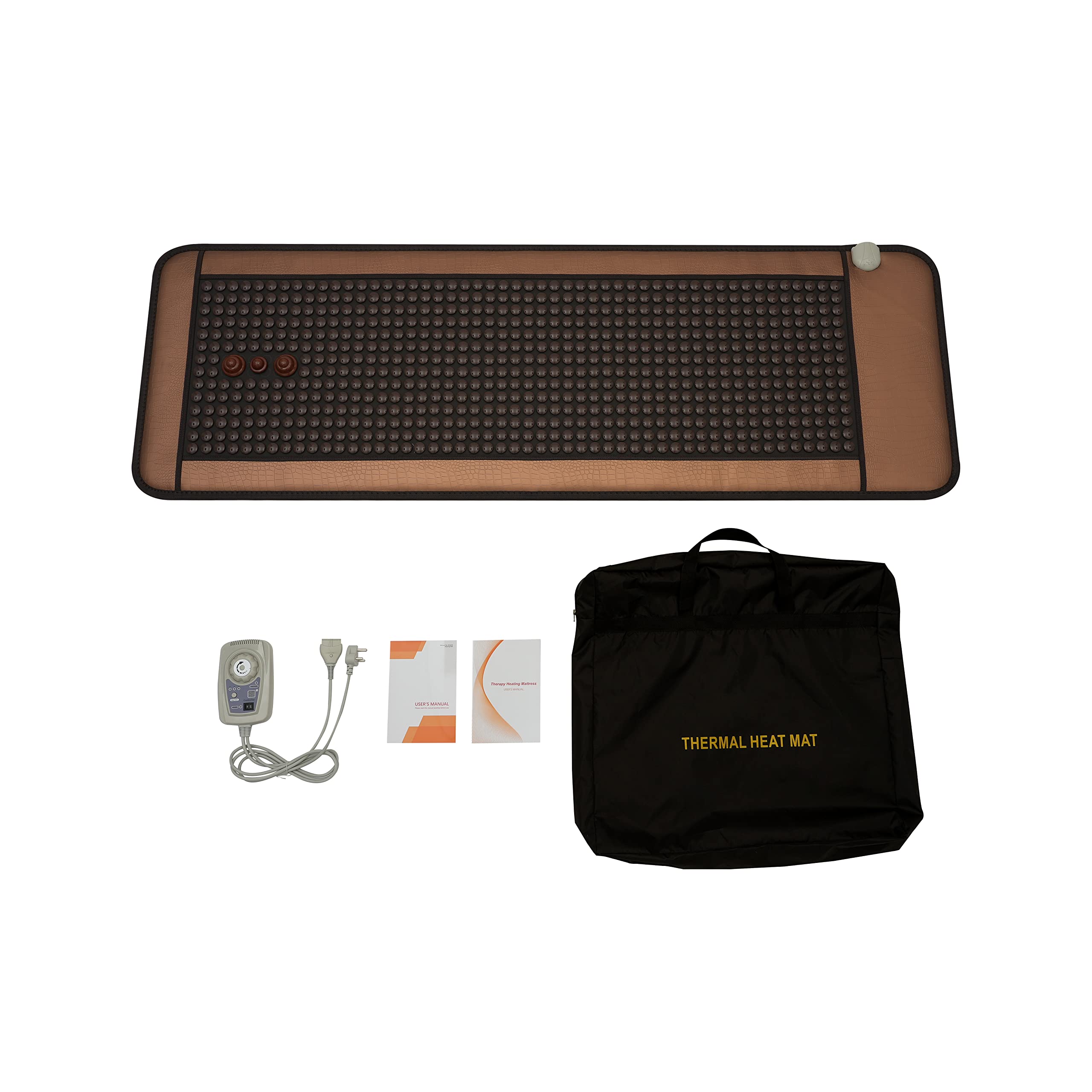 CAREFIT Korean Stone Infrared Heat Mattress for Full Body Pain Relief  Professional Heating Massage Pad with Uterus Care Therapy : Amazon.in:  Health u0026 Personal Care