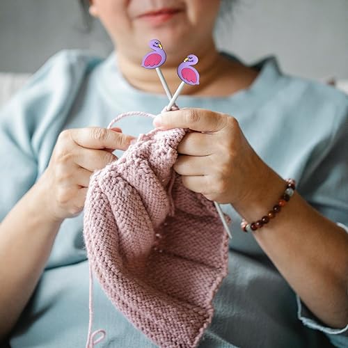 Miniatura 23 de SPANSEE Soportes hexagonales para agujas de tejer – 4 piezas, tamaño 3-13 (0.128 in-0.354 in), tapas finales, tapones de puntada, protectores