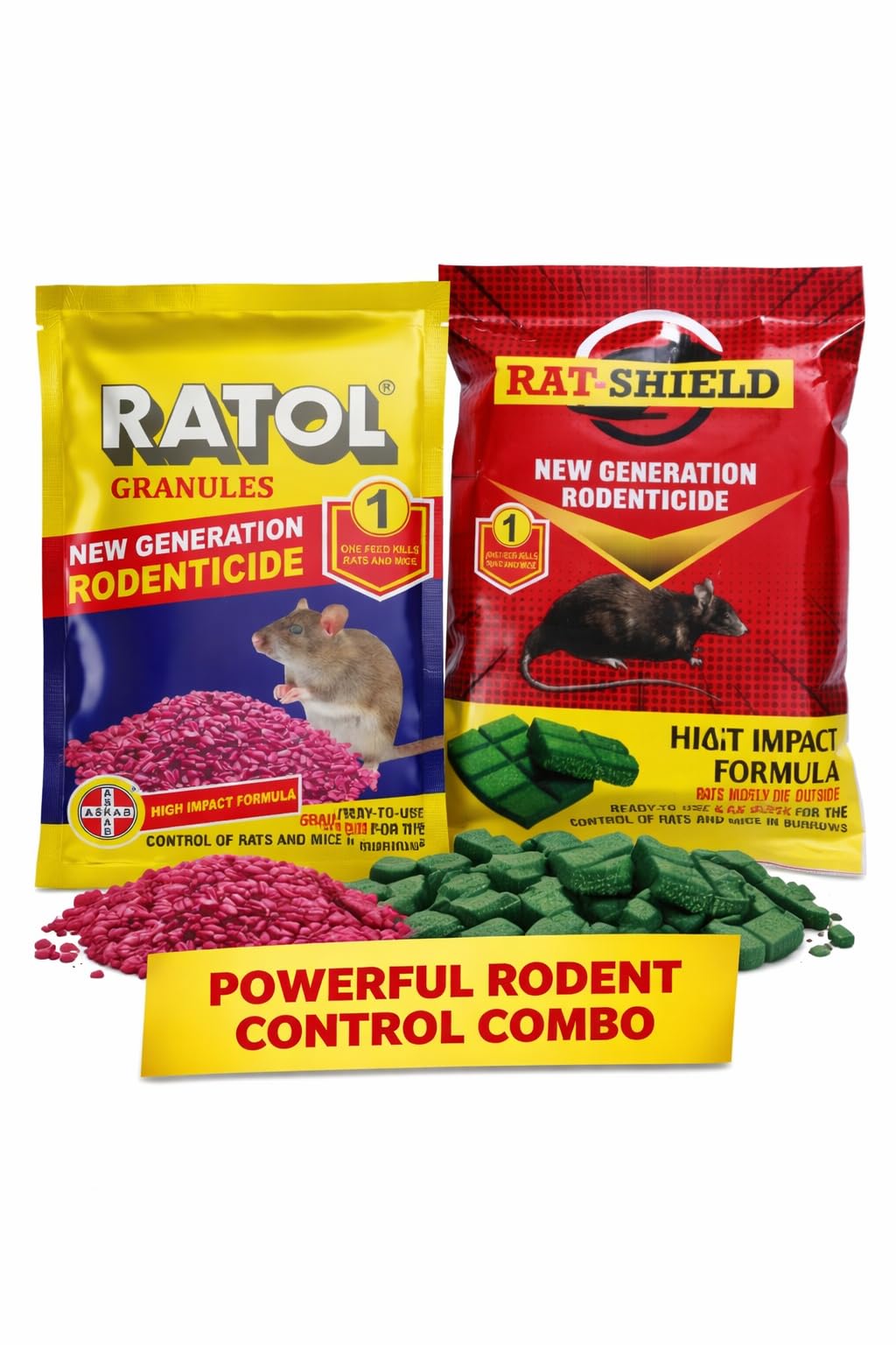 Ratol Shield 100g + Ratol Granules Combo | Dual Action Rat & Mouse Control Kit | Rodent Bait Solution for Home, Kitchen, Warehouse, Farm & Storage Areas-picture-52