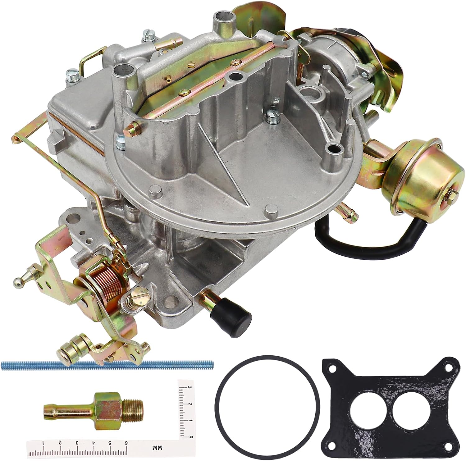 NENKUTEN 2 Barrel Carburetor 2100 2150 A800 Carb for Ford 289 302 351 Mustang Jeep Engine F100 F150 F250 F350 360 Cu Carb Replace Motorcraft/Autolite 2100 2150 with Electric Choke Mounting Gasket