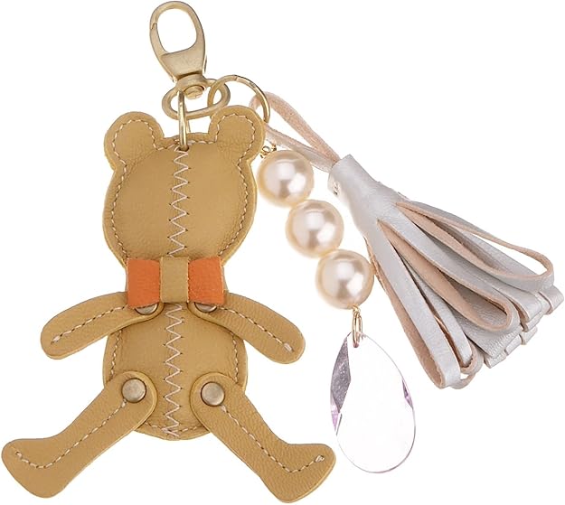 Amazon | [カカトゥ] テディベアレザーバックチャーム 07-01