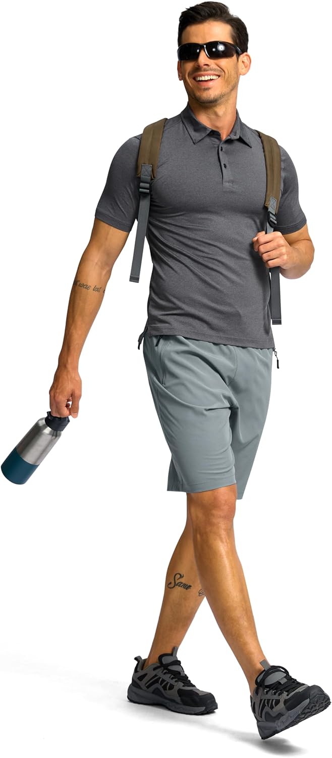 G Gradual Men's Hiking Shorts 7"/9" Lightweight Athletic Shorts for Men Quick Dry Stretch Casual Shorts with 3 Zipper Pockets - Image 6