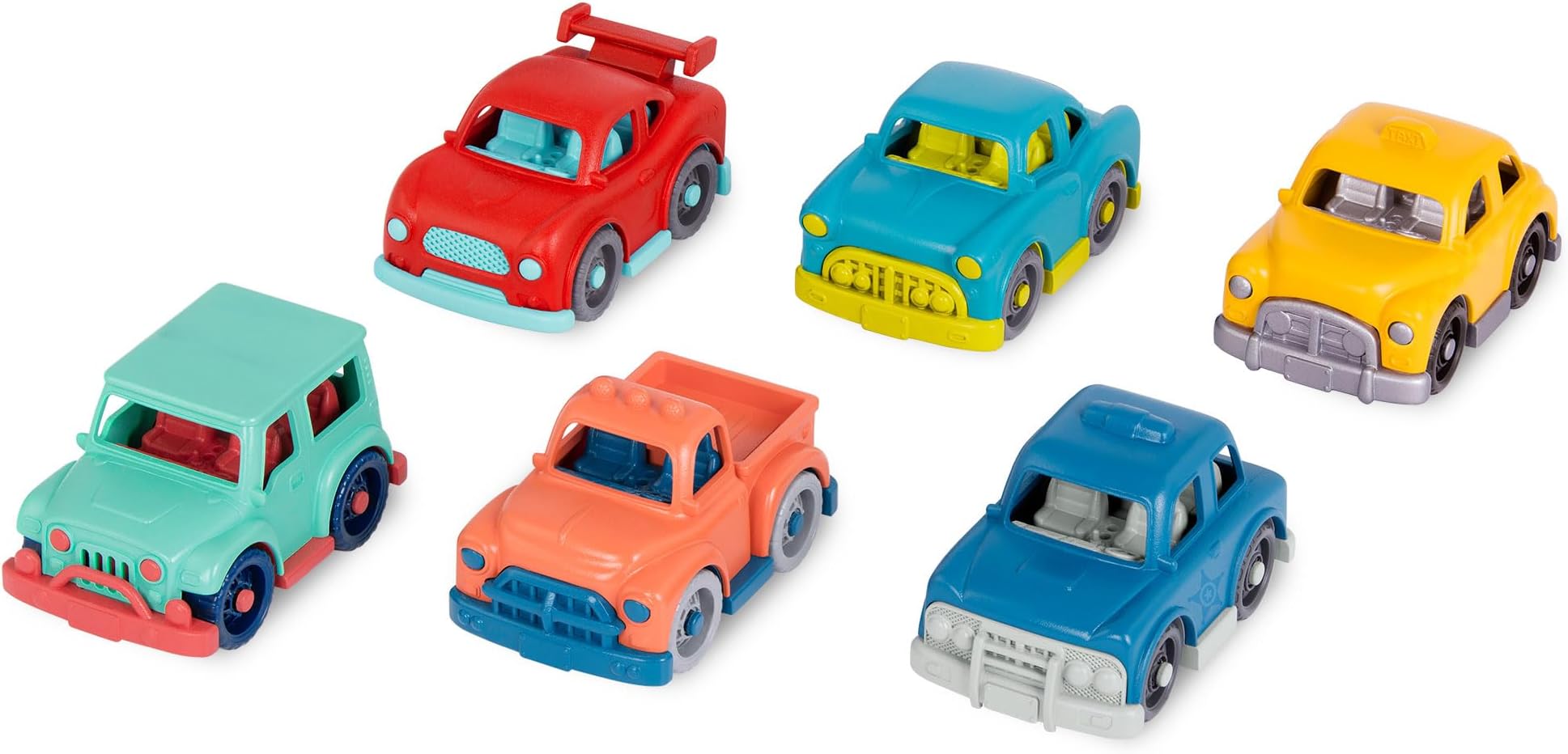 Mini Riders (Set of 6) Miniature Toy Vehicles