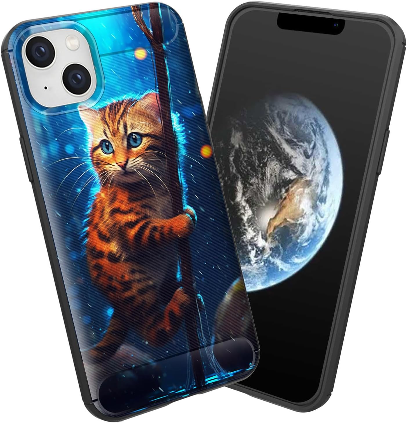 for iPhone 13 Mini Case,Soft TPU Slim Fashion Anti-Fingerprint Non-Slip Protective Phone Case Cover for iPhone 13 Mini 5.4 inch 2021,Cute Kitten