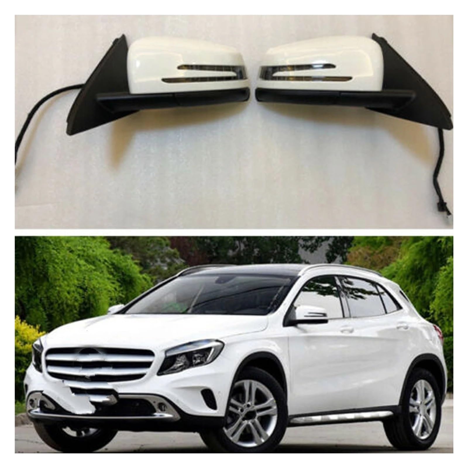 1 Set Specchietti Laterali Pieghevoli Elettrici Auto Parti Ricambio Motore Per Benz Per GLA X156 GLA200 GLA250 GLA180 Specchio Retrovisore