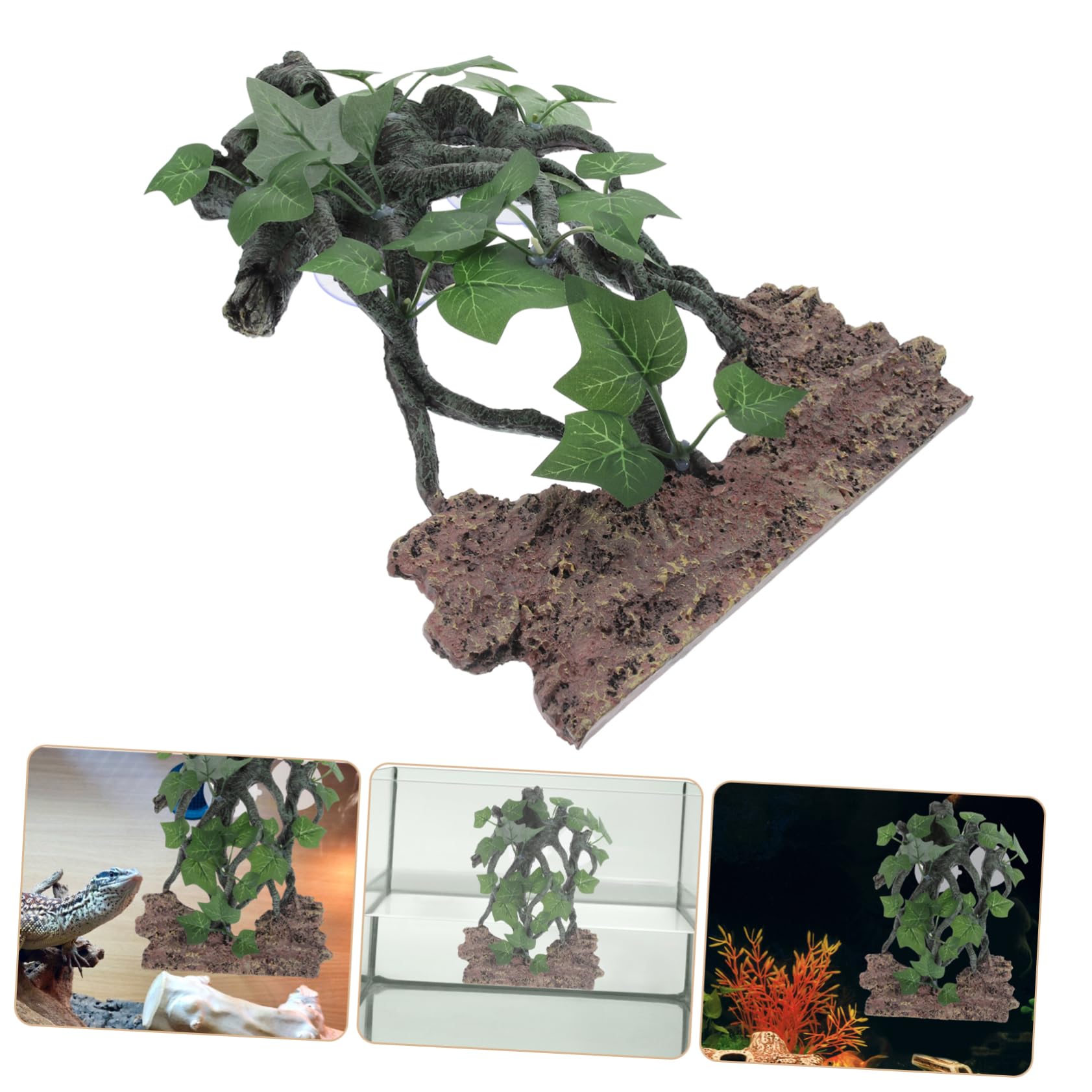 Ramo Rampicante in Resina per Rettili, Decorazione Terrario | Serpenti e Lucertole, Sicuro e Insapore, Salvaspazio, Ornamento per Vasca e Allestimento Habitat