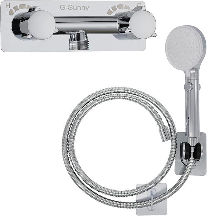 RV Shower Faucet with Hose and shower Head,Metal camper