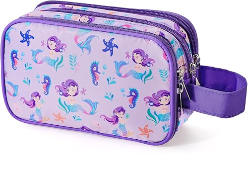 Hapycat Neceser infantil para niñas, Púrpura sirena.