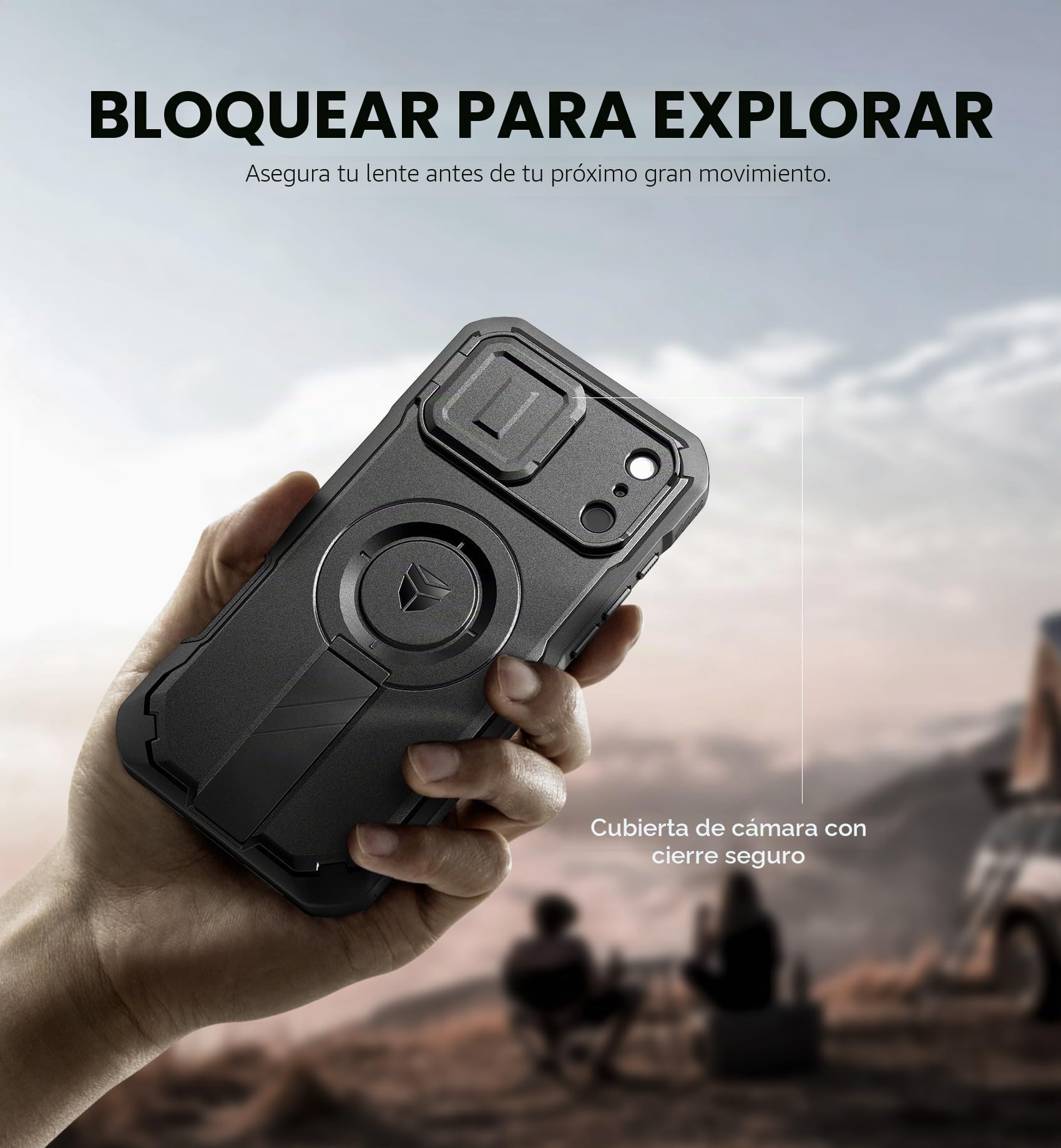 Dexnor Funda para iPhone 2026 Pro/17 Pro, con Cubierta de Cámara, Soporte, Protector de Pantalla y 2 Marcos Frontales, Compatible con MagSafe - Negro