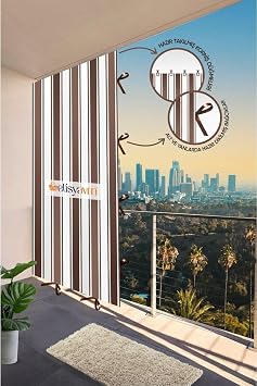 Balkon Perdesi Branda G ne lik 6 Renk Se ene i, 200 x 215 TYB52W1RUAXVUF7458