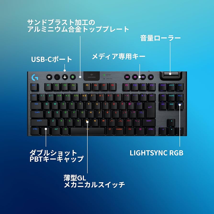 Amazon.co.jp: Logicool G Gaming Keyboard G915 X LIGHTSPEED