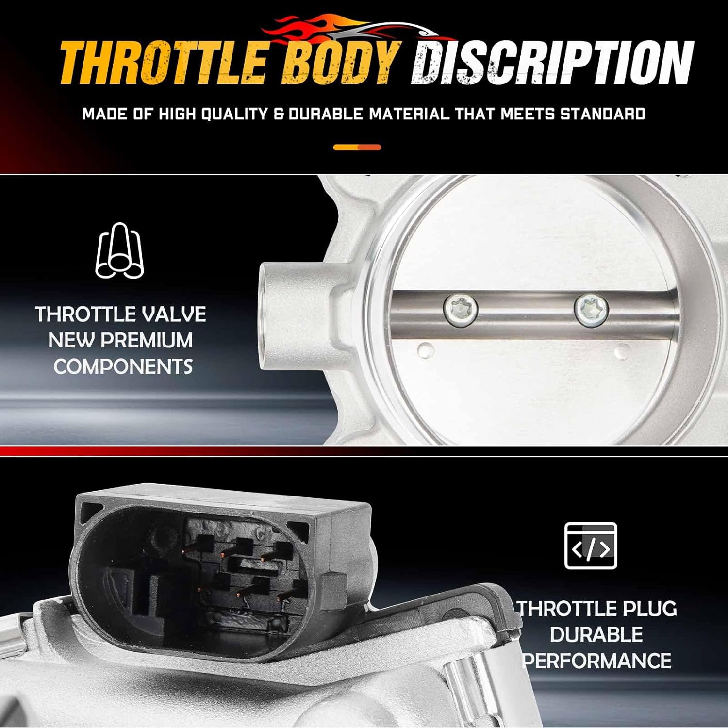 Throttle Body 0280750556 AG9E-9F991-AA 5102039 LR024970 Fit for LR2 DOHC Petrol 2013-2015 Fit for Range Rover Evoque DOHC Petrol 2012-2013 L4 2.0L