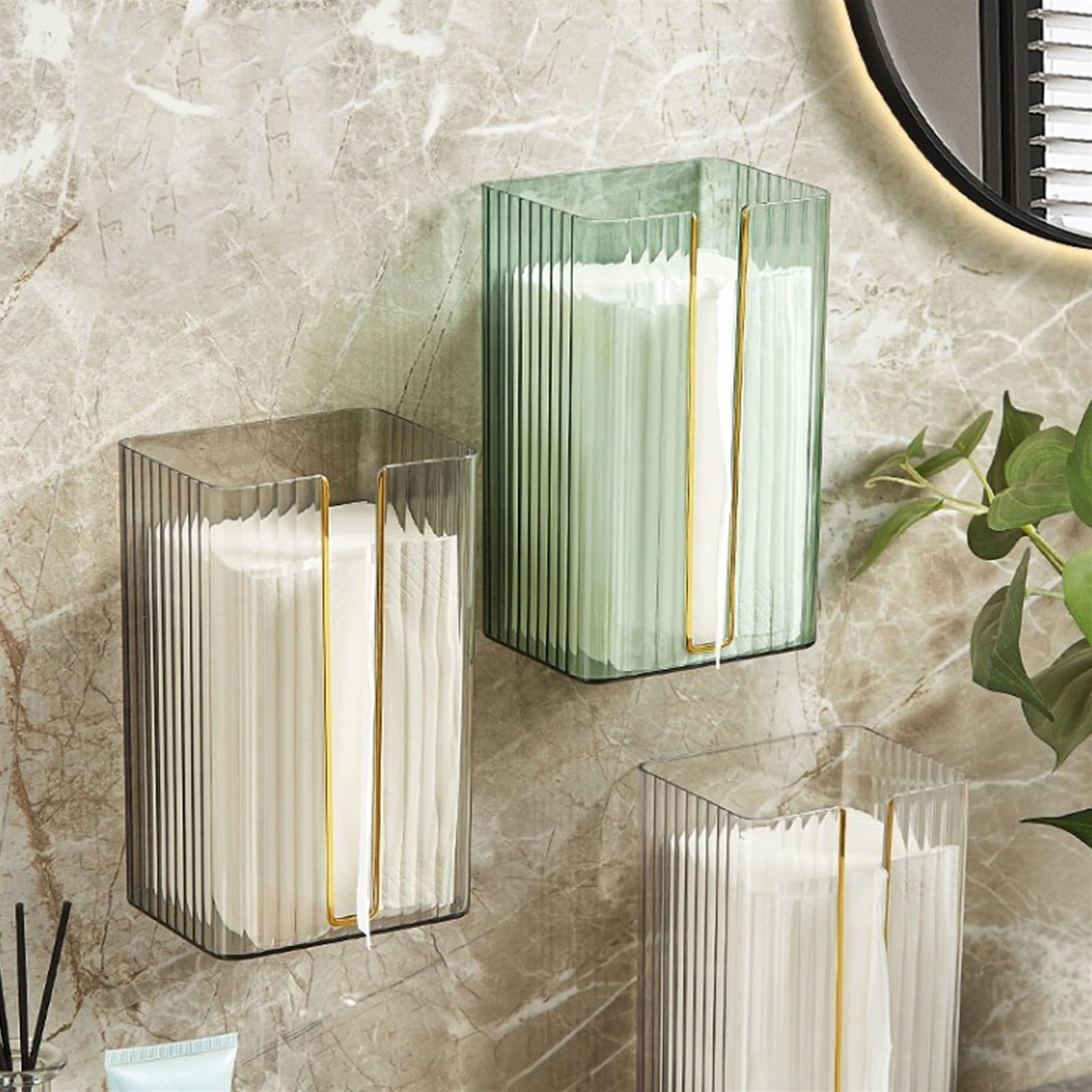 MENOTO houder vochtige doekjes - geborsteld RVS - afmetingen 15x13 cm - Bath & Living