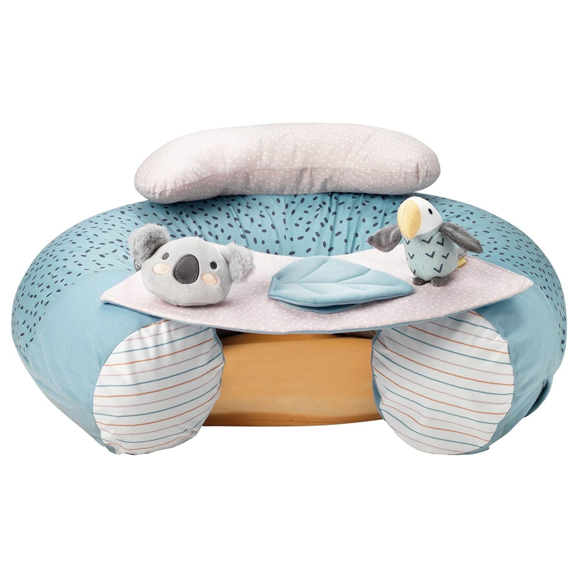 Nuby Sit-Me-Up – Siège pour bébé Animal Adventures | Siège de sol interactif et gonflable | Plateau amovible | Lavable en machine | 6+ mois