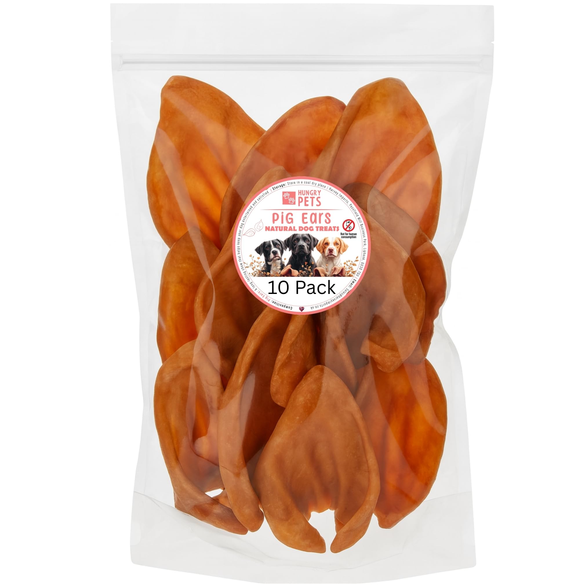 Pig Ears, Natural Dog Treat (10 Pack)