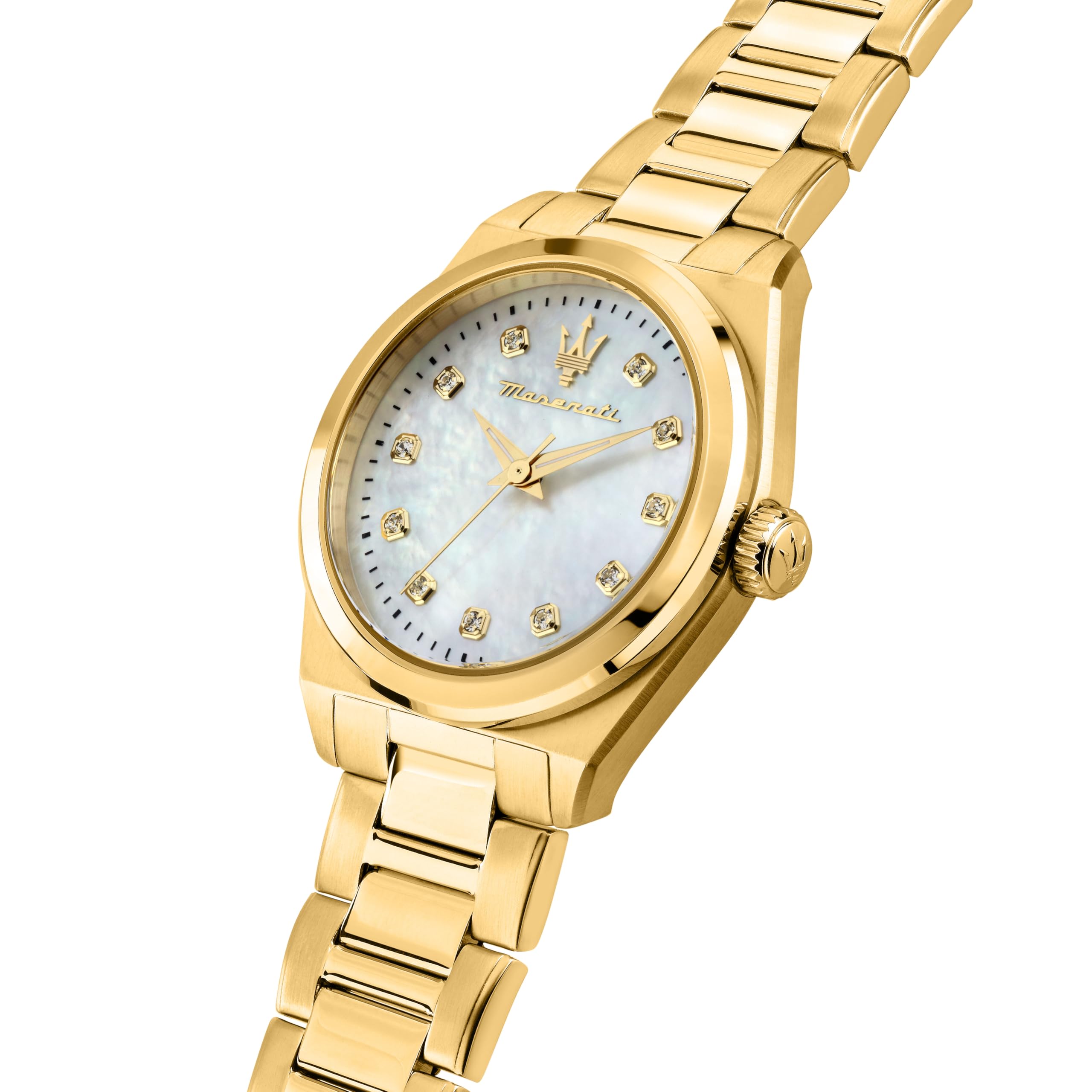 Maserati Orologio Donna in Acciaio, Solo tempo, Analogico, 35 mm, Collezione VELOCITA', Cristalli - R8853152502