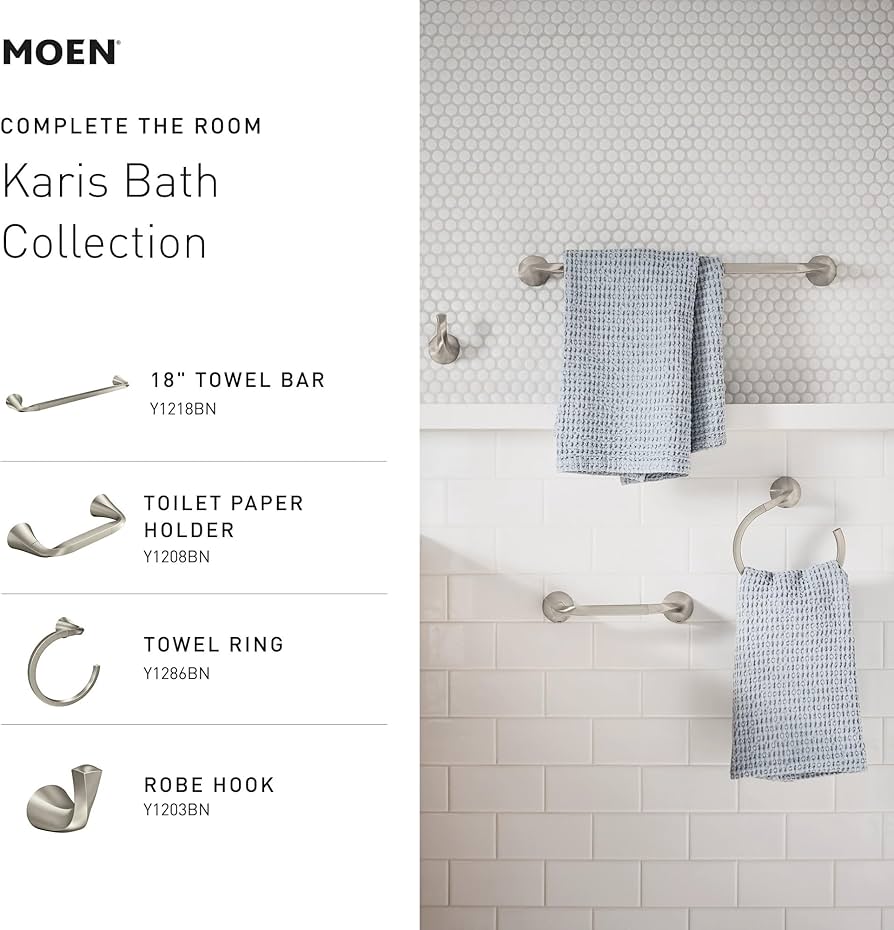 Moen 84346SRN Karis Spot Resist Brushed Nickel One-Handle Single