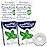 Eco-Dent GentleFloss Dental Floss, Waxed, Mint - Floss with Vegan Plant-Based Wax, Recyclable Cardboard Packaging, 100 Yds Ea (Pack of 2)