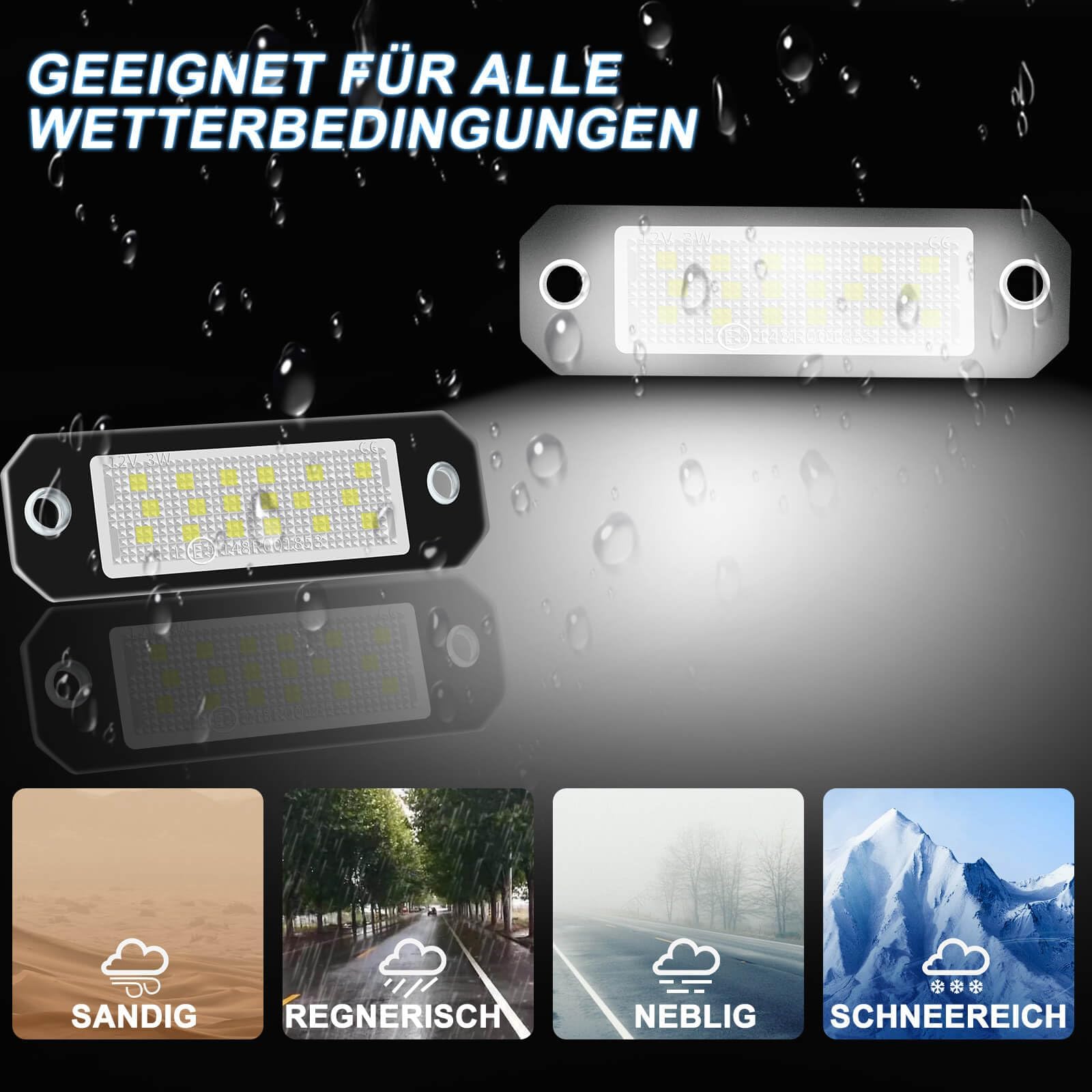 Kennzeichenbeleuchtung Kompatibel mit VW T5