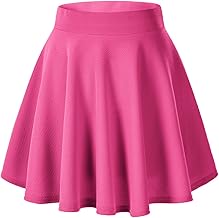 Damen Casual A Linie Hoch Taille Mini Rock Elegante Pull On Elastische Skater Kurz Röcke
