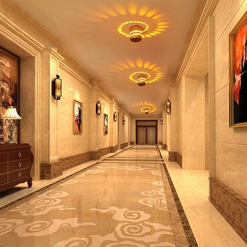 Miniatura 3 de Colorido RGB espiral agujero pared lámpara superficie instalar decoración casera luz LED luminaria iluminación