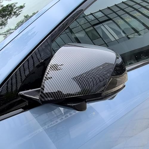 Miniatura 4 de Cubierta de espejo exterior de automóvil ABS estilo fibra de carbono para espejo retrovisor lateral, tapas compatibles con accesorios Hyundai Ioniq